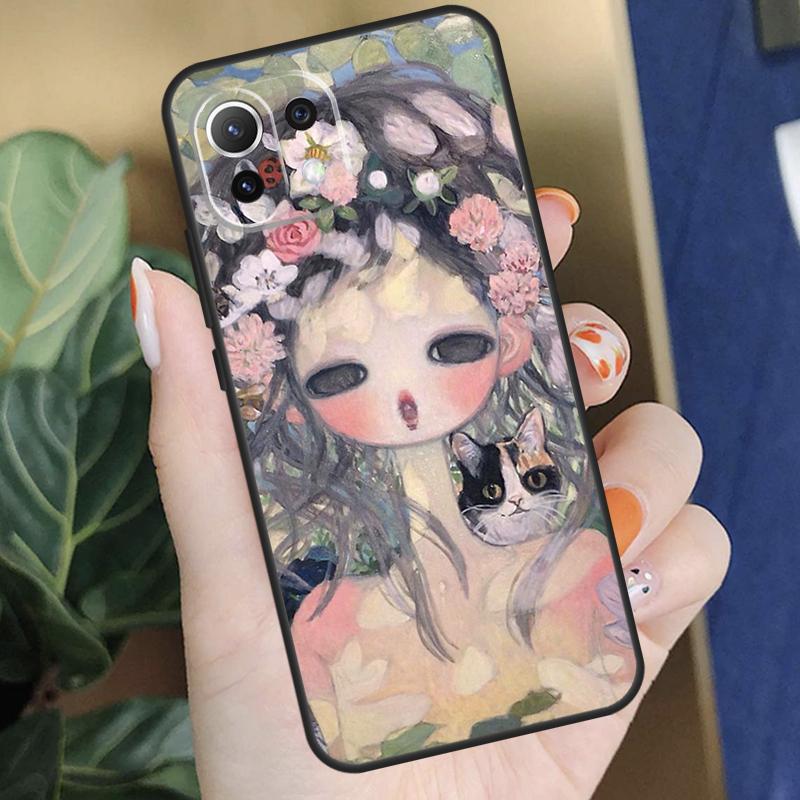 Cartoon Aesthetic Aya Takano Case For Xiaomi 15 14 Ultra 13T 14T 15T Pro 17 Pro Max POCO F8 F7 F5 F6 X5 X6 X7 Pro Coque
