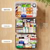 Large Multi-layer Plastic First Aid Kit & Medicine Storage Box for Household Use