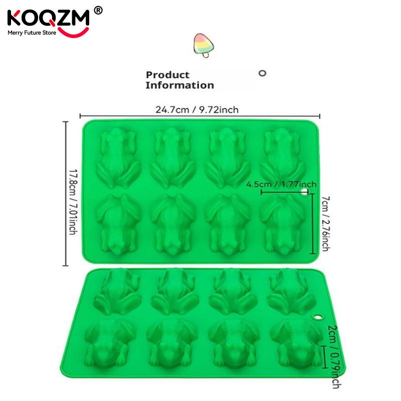 3D Frog Silicone Molds Fondant Candy Chocolate Mould Passover Frog Jello Plaster Epoxy Resin Crayons Cake Decorating Tools