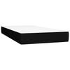 Vidaxl Continental Bed With Mattress, Black, Fabric, 100X200 Cm