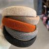 Vintage Woolen High-Crowned Headband: Versatile Autumn/Winter Accessory for Women