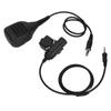 Speaker Shoulder Mic 7.1mm Shoulder Microphone with U94 PTT for Yaesu Vertex VX?6R VX?7R