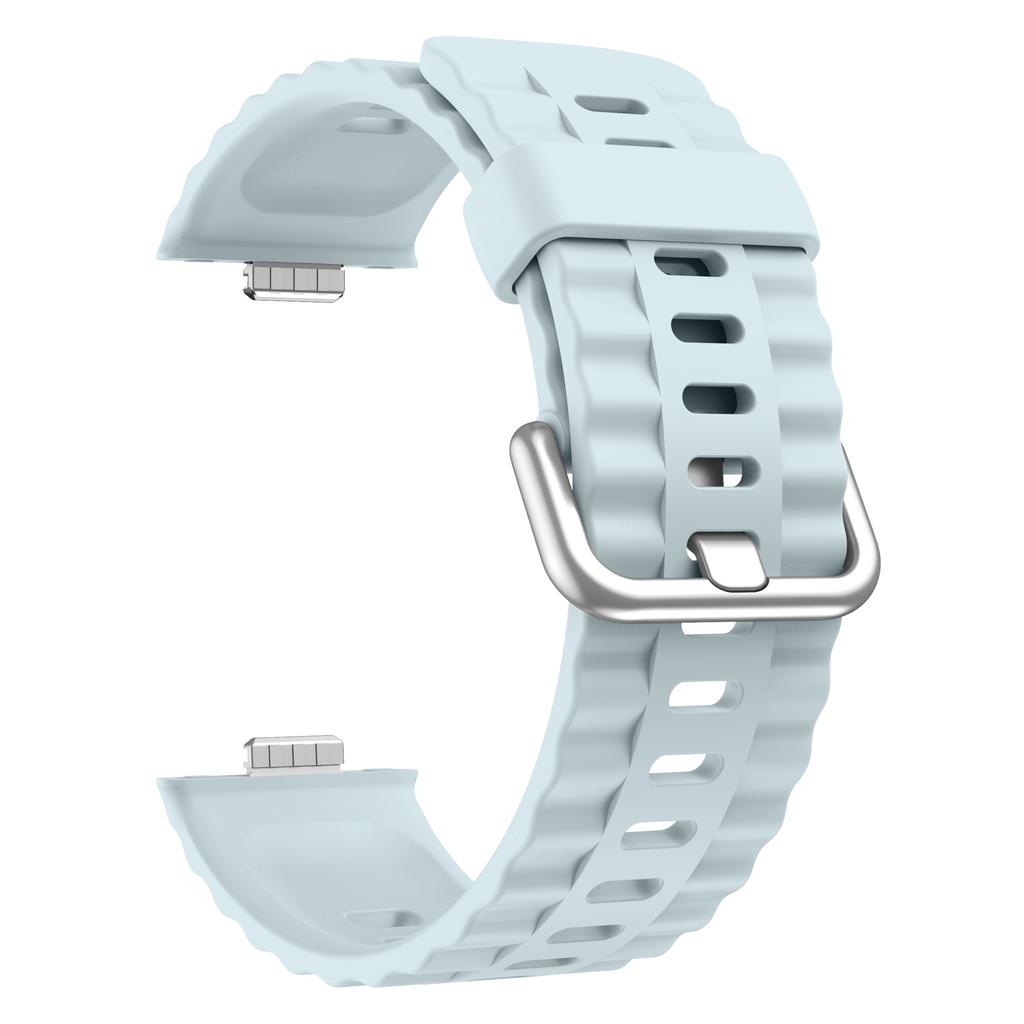 Suitable for Huawei Watch Fit4pro/fit4/fit3 Strap Wave Design Silicone Sports Sweatproof Breathable/Fashionable Smart Strap