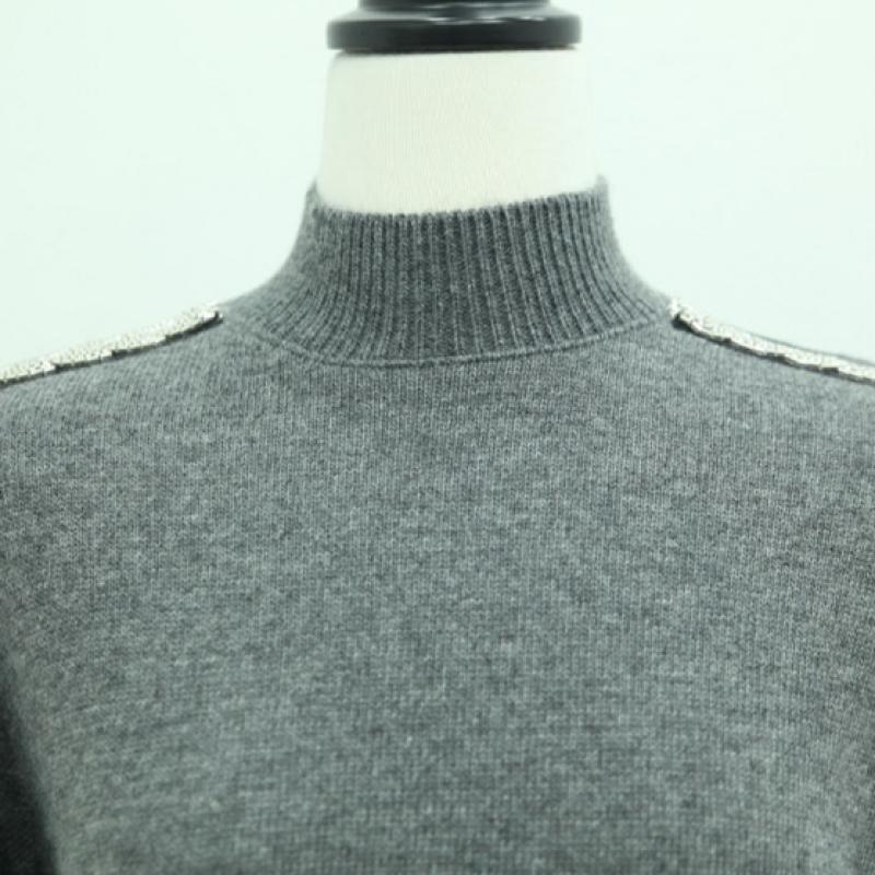 Shiz Madam Half Polo Knit With Roy Jewel Strap T57419