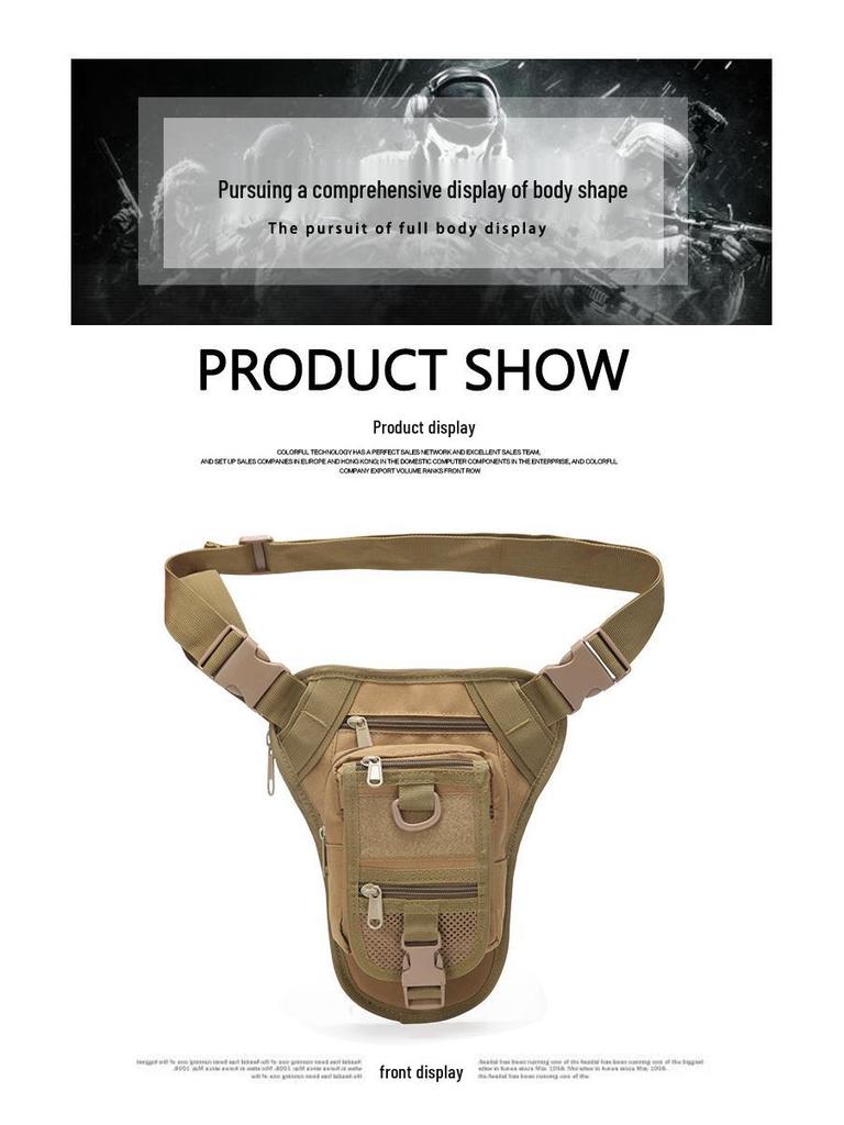 Waterproof Camouflage Tactical Leg & Waist Pack for Men and Women - Outdoor Sports & Mountaineering Bag