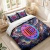 Bedding Set 1 Duvet Cover 2 Pillowcases AC Milan Print Bedroom Home Decoration