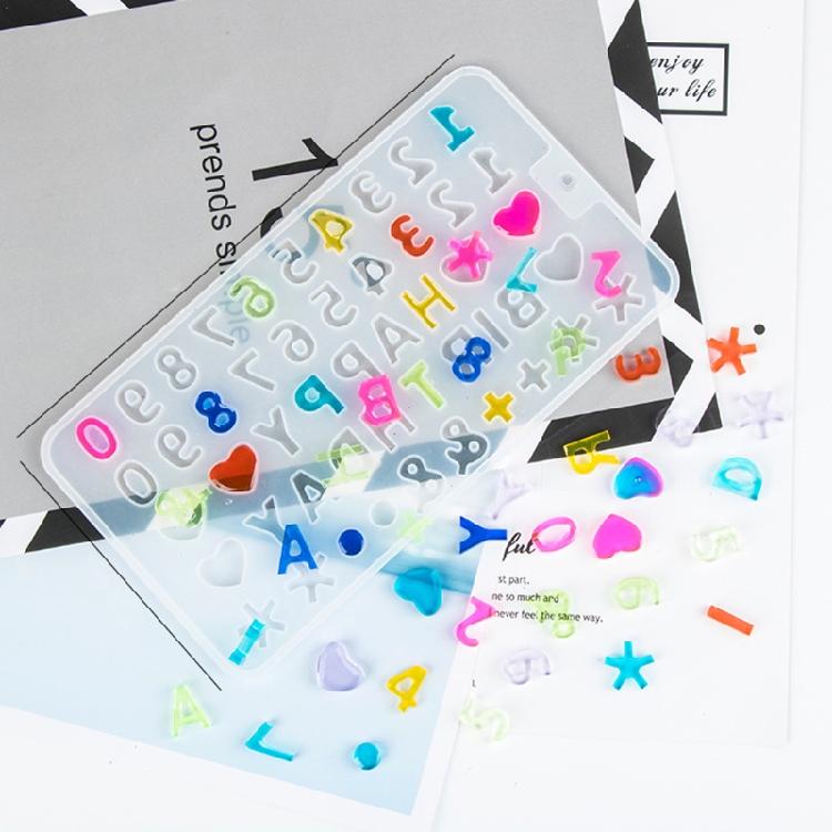 Handmade English Letters Silicone Mould DIY Crafts Polymer Clay UV Epoxy Mold