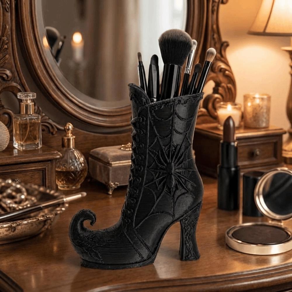 Gothic Witch Boots Mini Vase Vintage Halloween Witch Boots Vase Home Decor