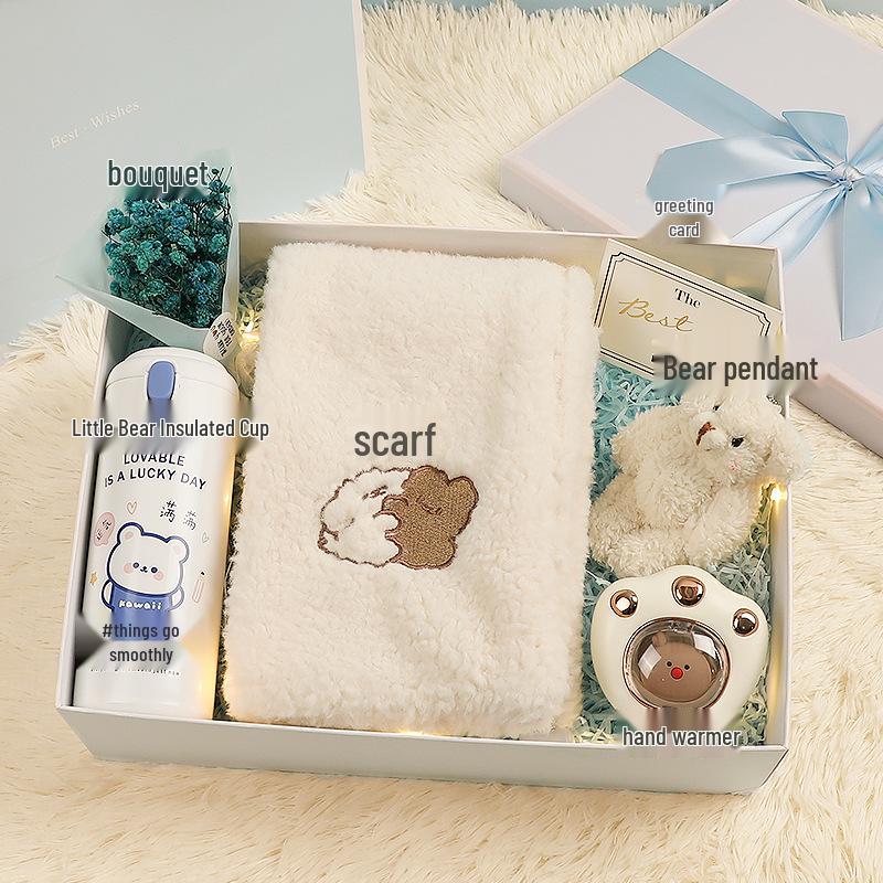 Winter Scarf Gift Box for Girls & Best Friends - Christmas & Birthday Souvenir