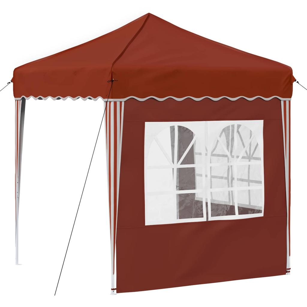 Pop Up Party Tent 195 X 195 X 245 Cm Terracotta Oxford Fabric