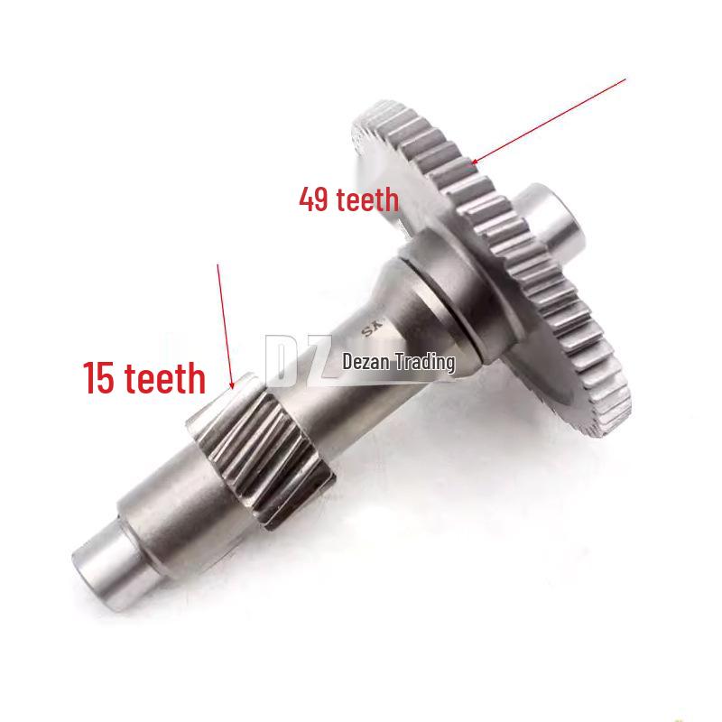 Engine Gear Components for Huayang ATV200-AU200: Shift Teeth, Output Shaft, Input Shaft, Reverse Gear