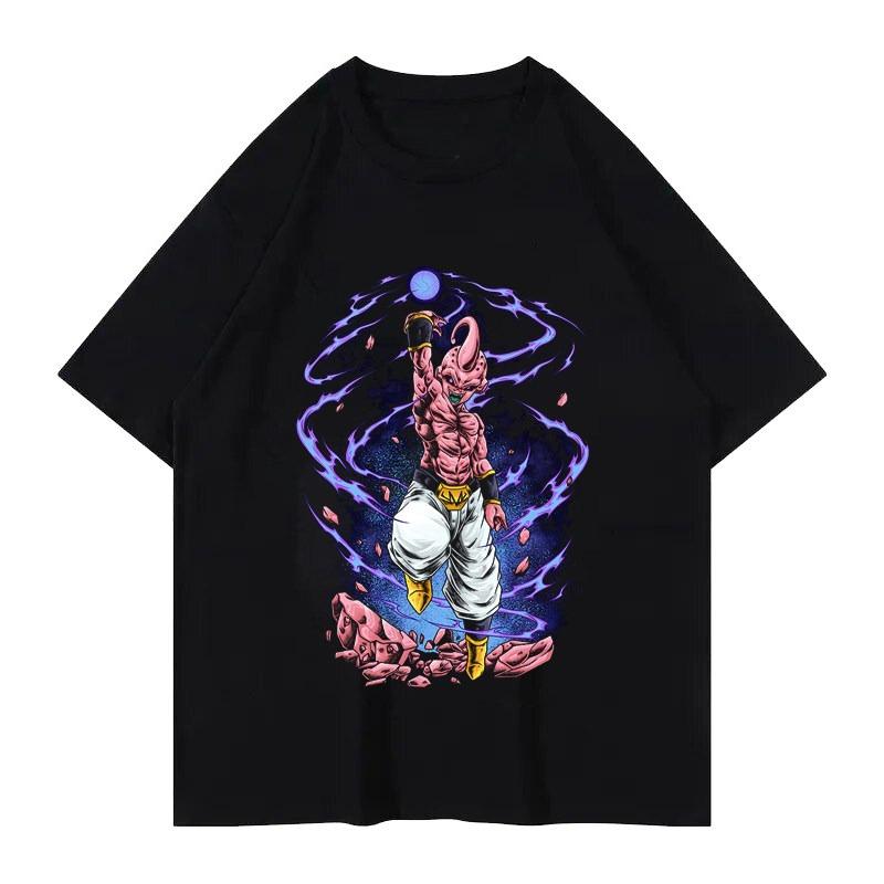 Dragon Ball Demon Buou The Same Printed Tshirt Casual Cool Short Sleeve Tshirt Casual Comfortable Parentchild Clothes
