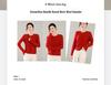 2024 Autumn/Winter Women's Wool Knit Long Sleeve Round Neck Sweater Pullover