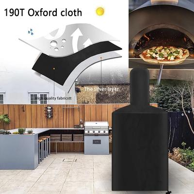 Housse de Four à Pizza Tissu Oxford Imperméable Housse de Four Grill Extérieur Résistant aux Intempéries Housse de Protection pour Four à Pizza 170 x 65 x 55 cm