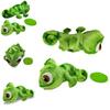 Niedliches Frosch-Plüschtier mit langem Haar und Farbwechselfunktionen 16cm Größe