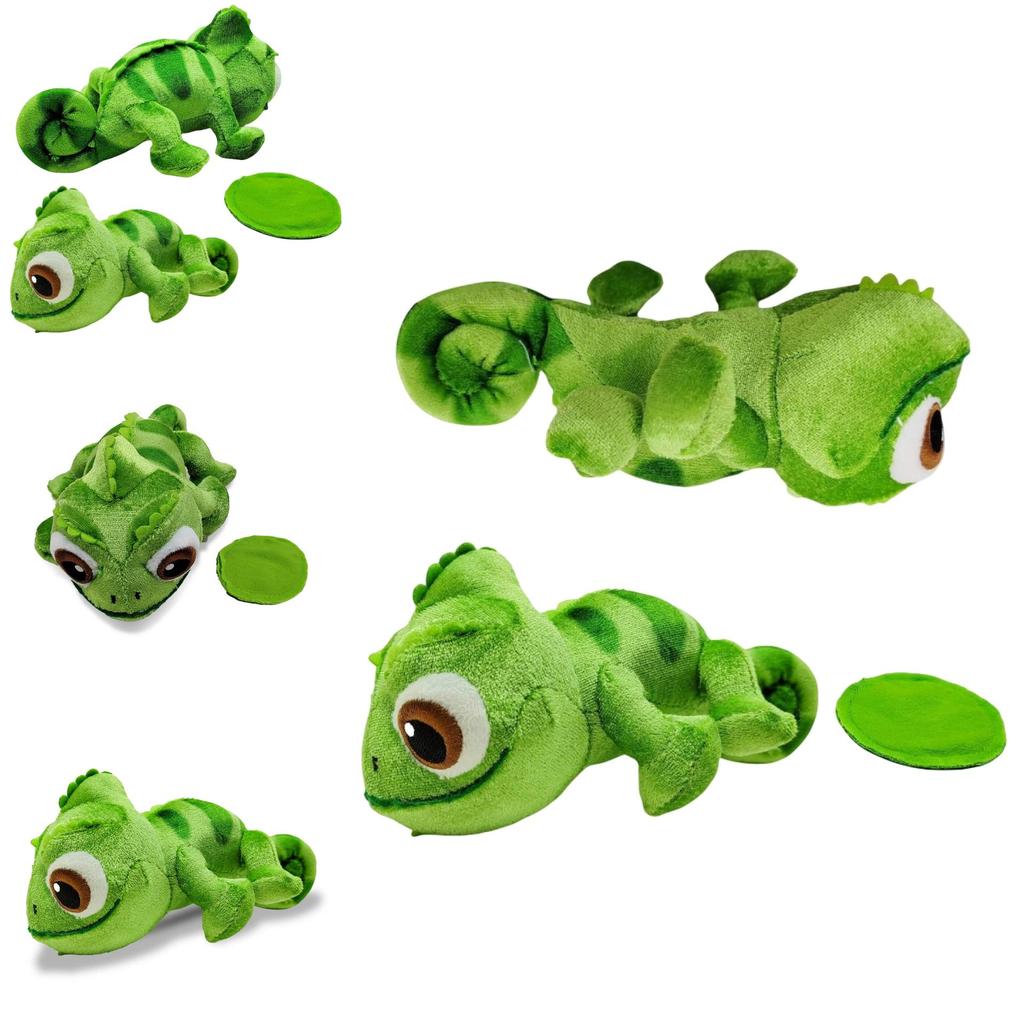 Niedliches Frosch-Plüschtier mit langem Haar und Farbwechselfunktionen 16cm Größe