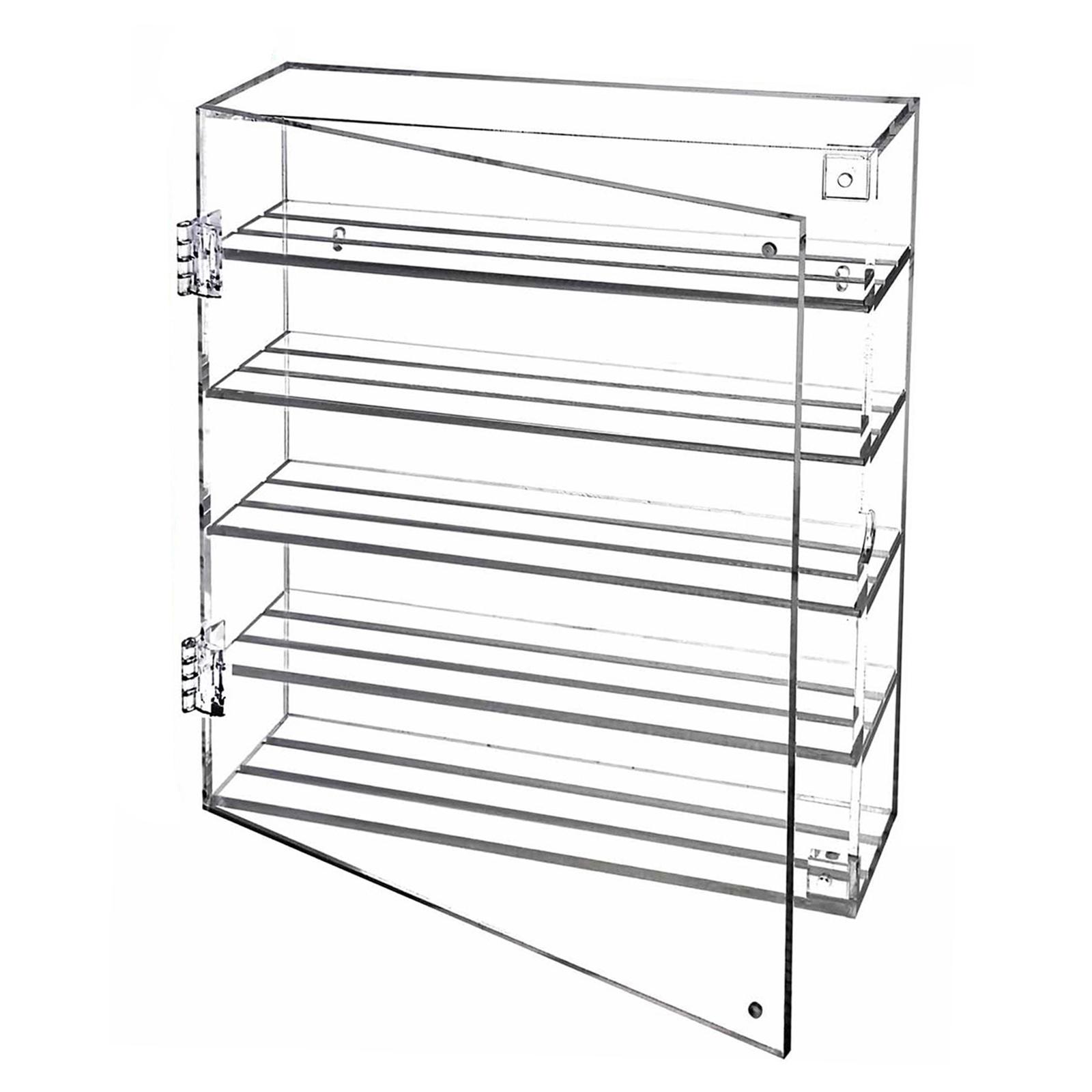 Портативный акриловый витринный шкаф для монет, круглый прозрачный настольный ящик для хранения, домашний аксессуар для монет, ювелирных изделий и сувениров белый