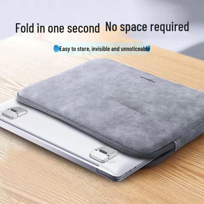 Compact Folding Laptop Stand with Heightening Pads