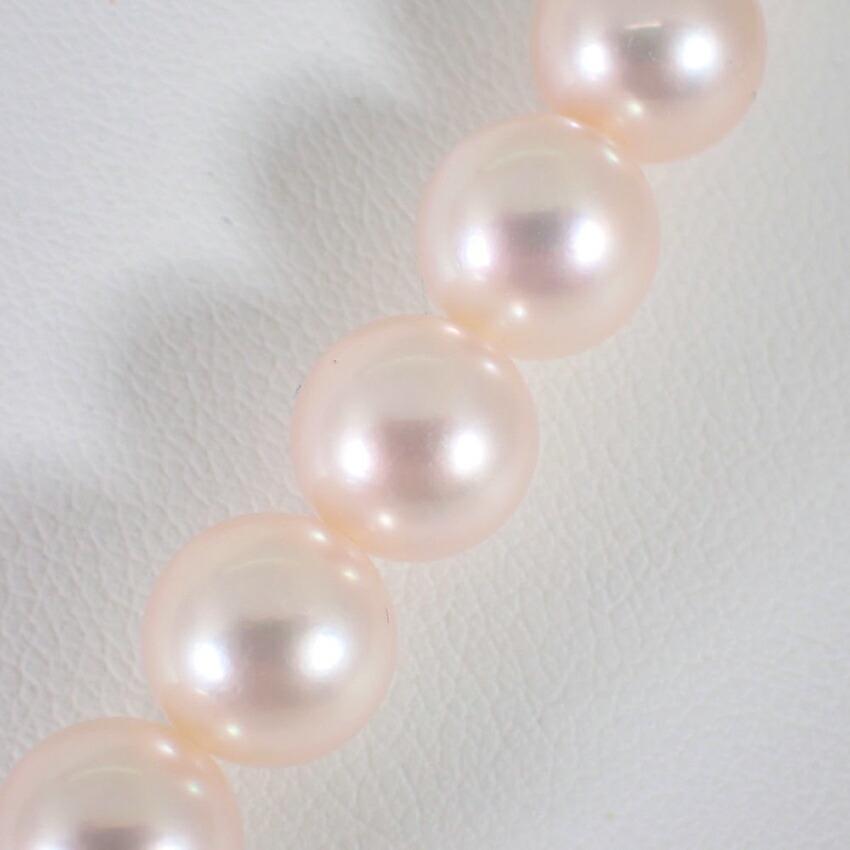 [Used] Akoya Pearl/Pearl Silver 7.0-7.5mm Pearl Necklace/j19-34