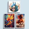 Full Embroidery Cotton Thread 9CT Printed Animal Cross Stitch Needlework Kit