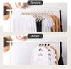 12/24Pcs Clothes Hanger Connector Hooks Heavy Duty Plastic Cascading Clothes Hooks for Space Saving Closet Organizer Hangers
