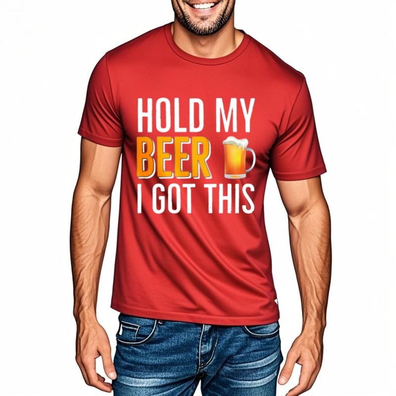 Soft Cotton Tee Street Wear Men summer t shirt Black Hold My Beer I Got This Comfort For men tees Mens Tshirt Classic Tshirt