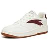 Anta Life Collection 0 Sensation Anti Slip Wear Resistant Low Top Skateboard Shoes Women's White Red Sneakers 922318060-3