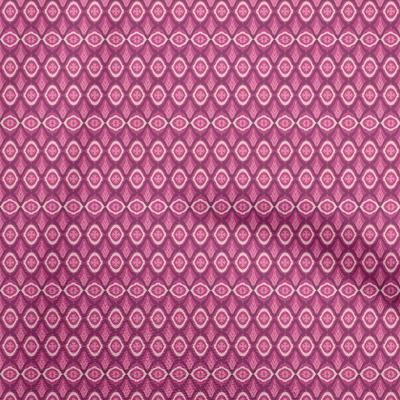 Cotton Flex Fuschia Pink Fabric Asian Ikat Sewing Craft Projects Fabric Prints By Yard 40 Inch