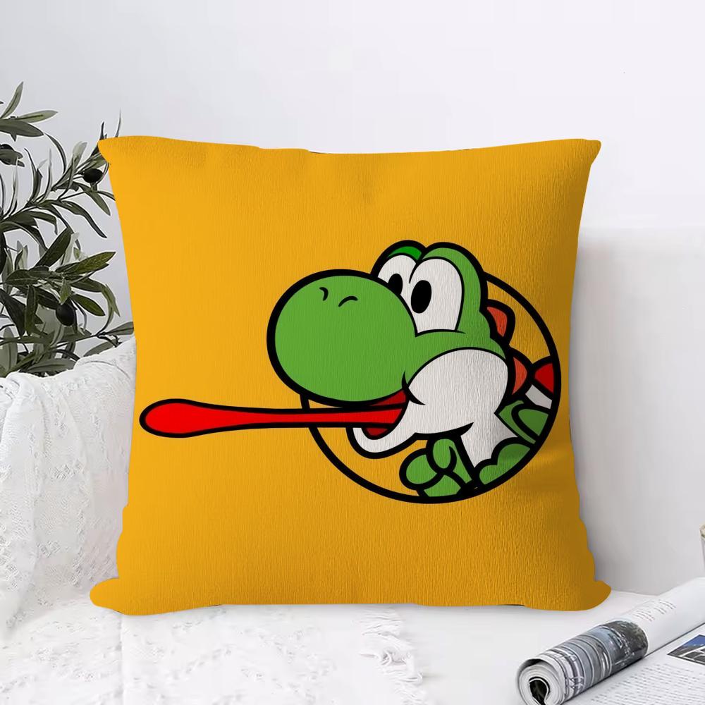 Super Cute Style MMario Game Soft Plush Pillowcase DoubleSided Printed Cushion Cover Hidden Zipper Home Decor