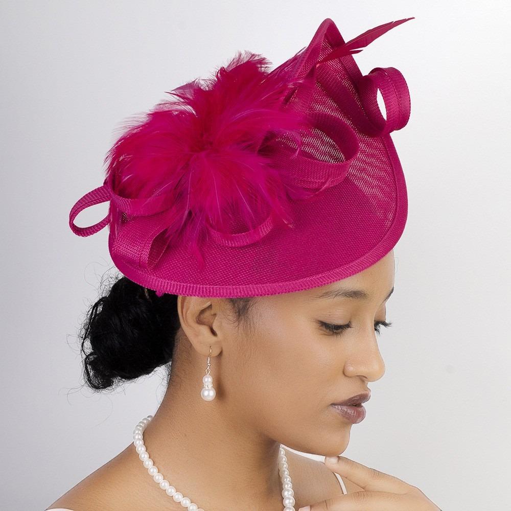 Exquisite Feather Fascinator Hat Elegant Bridal Headband Retro Bride Headdress Wedding