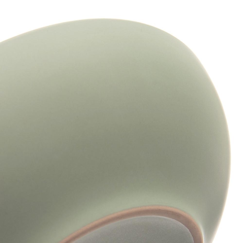 Large Deep Dinner Plate for Soup Dishes Ceramic Green 20.5cm 900 ml