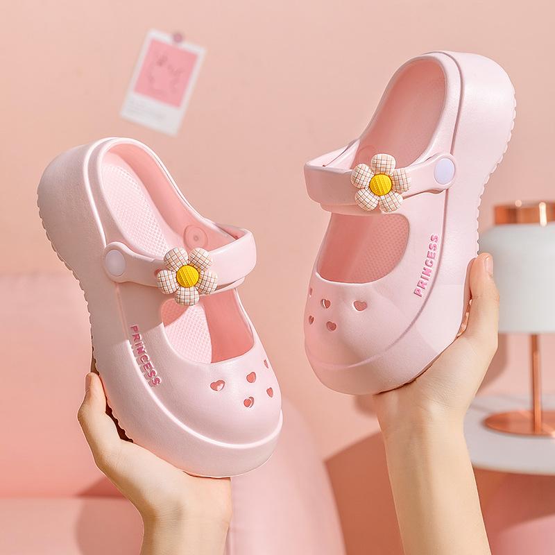 Fashion Baotou slippers for women summer thick-soled beach shoes non-slip EVA slippers outdoor beach sandals