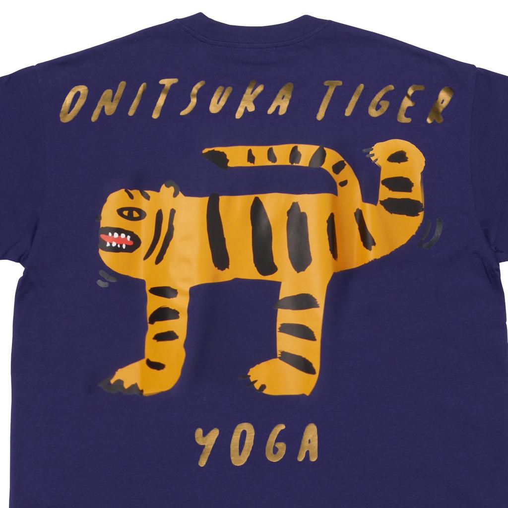 New Onitsuka Tiger T Shirt Unisex Marine Blue 2183B466-400
