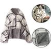 Winter Wearable Blankets Flannel Lazy Casual Office Blanket  for Women and Office Use