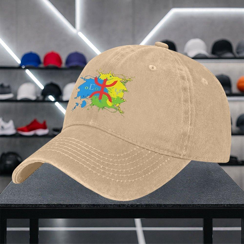 Amazigh Cultural Symbol Print Baseball Cap Stylish Unisex Trendy Hat for Outings Dates Walks Shopping