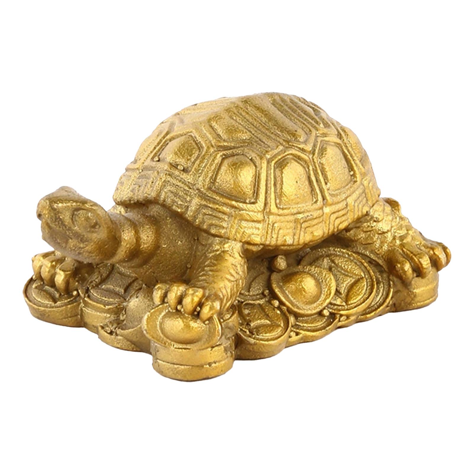 Фигурка черепахи из пирита Подарок на день рождения Фигурка черепахи из латуни Декор в стиле пиритовой черепахи для настольной витрины в гостиной