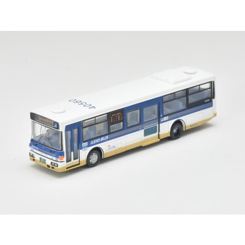 The Bus Collection: Keio Bus Goodbye Nishiko 96MC Medium-Sized Long Bus in Keio Bus Colors, Set of 2, Diorama Supplies