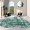 Green Irregular Carpets for Living Room Easy Clean Bedroom Decor Bedside Anti-slip Floor Mat Home Porch Hall Washable Soft Rugs