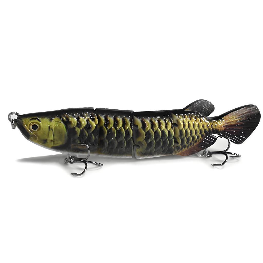Golden Dragon Multi-jointed Sinking Fishing Lure, 4 Sections, 150mm/34.6g