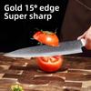 Japanese Damascus Chef Knife 7.5Inch- VG10 Steel, Ergonomic Pakkawood Handle, Professional Kitchen Knife for Meat & Vegetable Cu