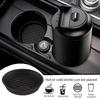 Silicone Non-Slip Car Coaster: Spill-Proof Round Cup Holder Mat