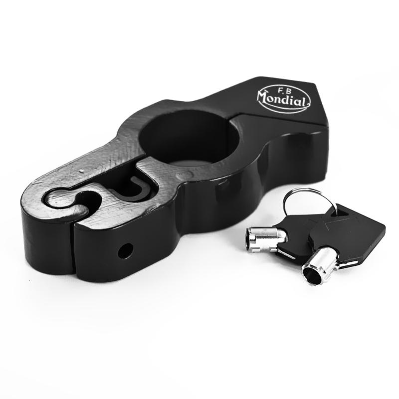 

Для FB Mondial Flat Track HPS 125 300 Hipster Imola SMT SMX 125 Motor Grip Brake Lock Anti Theft Security Safety Handbar Lock чёрный