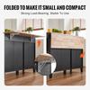 Kitchen Island Cart Storage Cabinet Serving with Drawer & Trash Cabinet