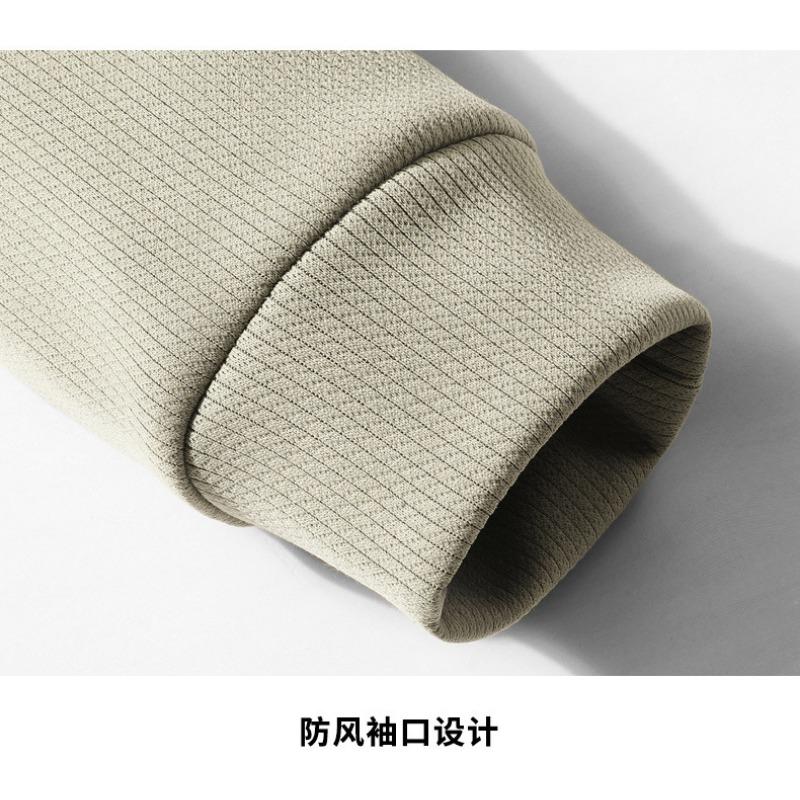Men Long Sleeve Crew Neck Half Zip Loose Fit Casual Sweatshirt