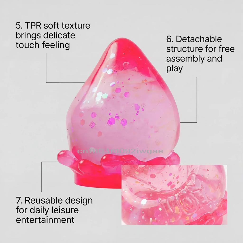 New Cute Sensory Toy Maltose Series Blind Box Water Drop Shaped Detachable Base Fingertip Relieving Toy Party Gifts