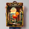 Vintage Inspired Negroni Cocktail Tinplate Poster Customized Wall Art Vintage Retro Metal Signs for Wand Deko Luxury Home Decor