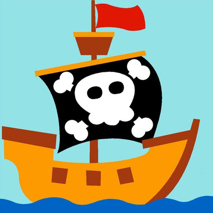 Kit de canevas pour enfant Seg de Paris motif pirate