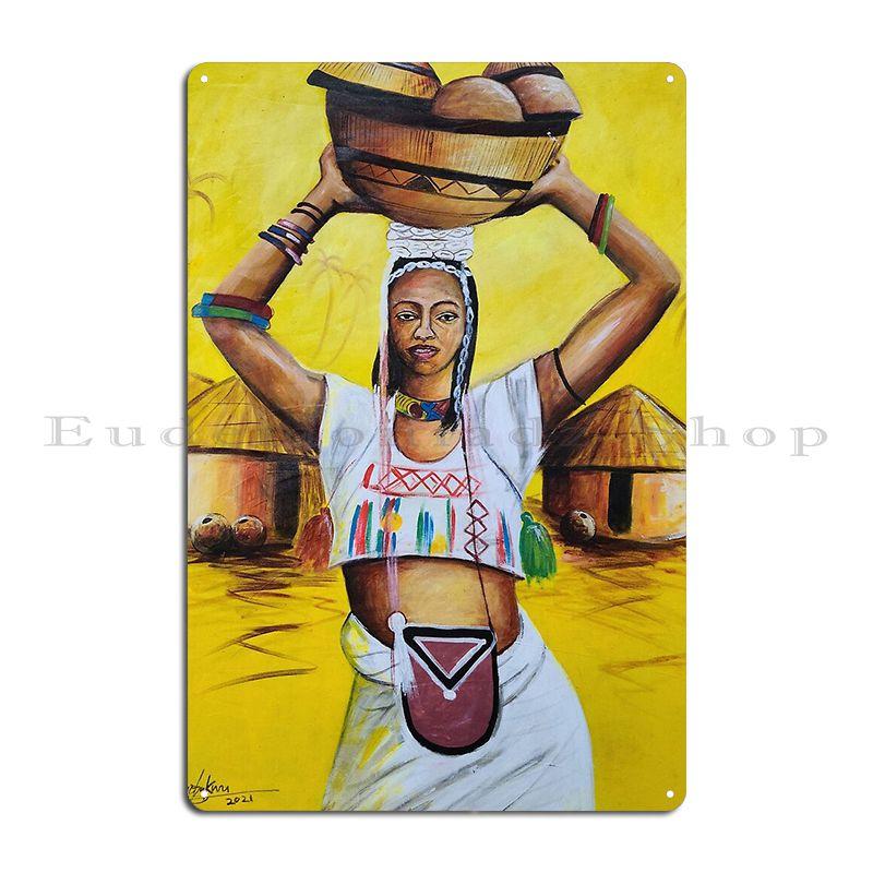 Mfoever Ceremonial Coffee Ethiopian Traditional Coffee Ceremony Amazigh Berber Traditional Culture Metal Club Kitchen Tin Sign Poster 20x30cm(7.8x11.8inch)