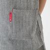 Watanosato Made In Japan Hickory Pattern Crepe Woven Casual Jinbei for Boys Gray (Size 90, Stripes)