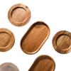 Nordic Retro Japanese Acacia Wood Coffee Tray Set